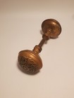 Antique  - Ornamental Design Brass 2 1 4  Door Knob Circa Late 1800s
