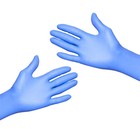 Basic 10-2000pcs Blue Vinyl Exam Gloves L-size