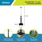 Bestway Solarflow 2 1 Gallon Outdoor Shower Solar Heat Fixed Oversized Head