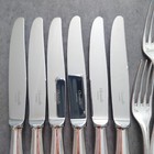 Christofle Perles Silverplate Flatware Standard Knife Fork Spoon 18pcs Excellent