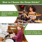 Drum Sticks  2 Pair 5a Maple Drumsticks - Made Of Hard Maple Wood