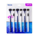6pcs 3d Three-sided Manual Toothbrush U-shaped Soft Bristles Oral Cleaning Set