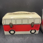 Vintage 1960s Omni Graphics Vw Volkswagen Bus Metal Lunch Box No Thermos Nice 