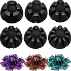 6 Pieces Flower Pour Cup For Paint Pouring 6 7 8 9 10 Slot Acrylic Paint Black