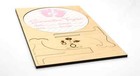 Pitter Patter Pink Baby Announcement Sign   Personalized Birth Stat Sign