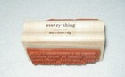 Stampin Up  Rubber Stamp - Two Sided Stamp - Definitions - Favorite   Everything