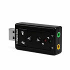 Usb 2 0 External 7 1 Channel 3d Virtual  Sound Card Mic Adapter Laptop Pc New