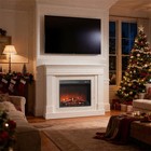 44    Electric Fireplace With Mantel For Living Room 23    Fireplace Insert Heater