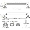 16 Inch Brushed Nickel Grab Bar - Stainless Steel Safety Rail