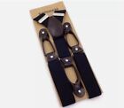 1 Pc Adjustable Button Holes Link Men s Elastic Suspenders-black Hot Sale