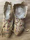 Native American Indian Moccasin Shoes Alaska Canada Athabaskan Used Bead Work