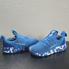 Adidas Cloudfoam Kids 1 Blue White Low Top Mesh Slip On Sneakers Ajp5202