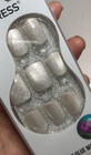 Impress Kiss white Rebel Short  Square Color Fx Press-on Manicure Nails 91399