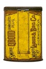 Rare 1920s  q Boid  Litho Hinged Pocket Tobacco Tin In Good Condition