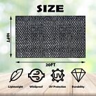 70  Black Sunblock Shade Cloth Taped Edge With Grommets Uv Resistant Shade Net