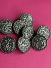 Vintage Pewter Buttons    3 4    8 Great Patina    Norway          New Find 