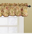 Waverly Imperial Dress Antique  Braided Trim  Rod Pocket Valance  50  X 15  New