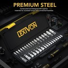 Lexivon Master Torx Bit Socket Set premium S2 Alloy Stee Complete 34-piece Lx149