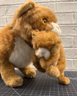Vintage Applause Avanti 11043 Orange Tabby Cat With Kitten Plush Animal Nice