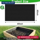 2pcs 63   83in Raised Garden Bed Liner  Non Woven Fabric For Large Veg Trough  C