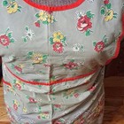 Lot Of 5 Vintage retro Bib Aprons One Size Multicolor Floral Pocket