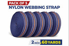 Cotton Webbing Strap 2 Inch 60 Yards Roll     Pack Of 5   Bulk Wholesale B2b