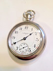 Vintage 1898 Elgin Rare 21 Jewels Size 18 Railroad Pocket Watch W  Train