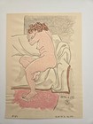 Kiyoharu Sone Japanese Woodblock Print Nude Lady  3