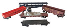 Vintage Lionel O Gauge Freight Train Car Mixed Lot Of 5 - Mkt Reading Ttx