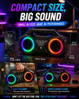 Portable Bluetooth Speaker Kimag Hb1 Wireless 5 3 Tws Bass Rgb Led Waterproof