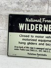 Vintage Usfs Us Forest Forestry Service    national Forest Wilderness    Metal Sign