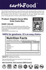 4 Pack  Cocoa Nibs From Costa Rica  Organic  Toasted  By Earthfood  2 65 Lbs Net