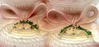 Vintage Baby Bootie Planter Pink Yellow Flowers Ceramic Made In Japan By Ruben