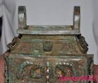 14 4  Old Chinese Ancient Dynasty Bronze Ware Beast Incense Burner Censer Ding