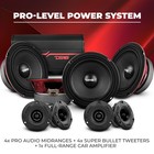 Ds18 4x 6 5  Mid-range Loudspeaker   Amplifier 4-channel   4 X 3 8  Tweeters