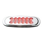 Ultra Thin Spyder Led Marker Light Red clear W  Plastic Matrix Bezel Gg 76703