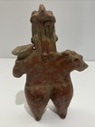 Pre-columbian Style Nayarit Female With Bowl 7    Tall