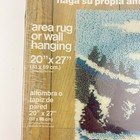Vintage Malina Latch Hook-a-rug Kit Area Rug Wall Hanging 20 X 27 Winter Scene 