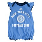 New York City Fc Mls Adidas Newborn  team Sparkle  2 Pack Frill Creeper Set