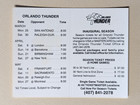 1991 Orlando Thunder Pro Football Pocket Schedule Wlaf         