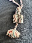 African Trade Beads Vintage Antique Multicolor Powder Glass Beads Necklace