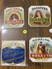 Vintage Cigar Box Outer inner Embossed Label -lot Of 36-
