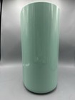 Vintage Sally Designs  Pale Green  Oval Trash Can Mcm Ribbed Plastic Retro