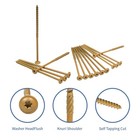 Lag Screws 6 Inch  25pcs Heavy Duty Construction Screw  Structural Wood Screw   