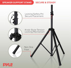 Universal Speaker Stand Mount Holder Heavy Duty Tripod W  Adjustable Height From