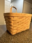 Hanging 1970 Basket  Small Wicker Vintage