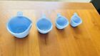 1930 s Jeannette Delphite Tab Handled 4 Piece Measuring Cup Set Hard To Find