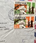 Thailand 1969 Cover To Us  2025-03   bi-color Frank 534-35   intl Letter Writing