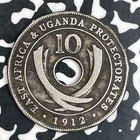 1912-h East Africa   Uganda 10 Cents Lot f7100