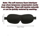 1pc 3d Sleep Mask Soft Memory Foam Light Blocking Eye Cover Travel Blindfold